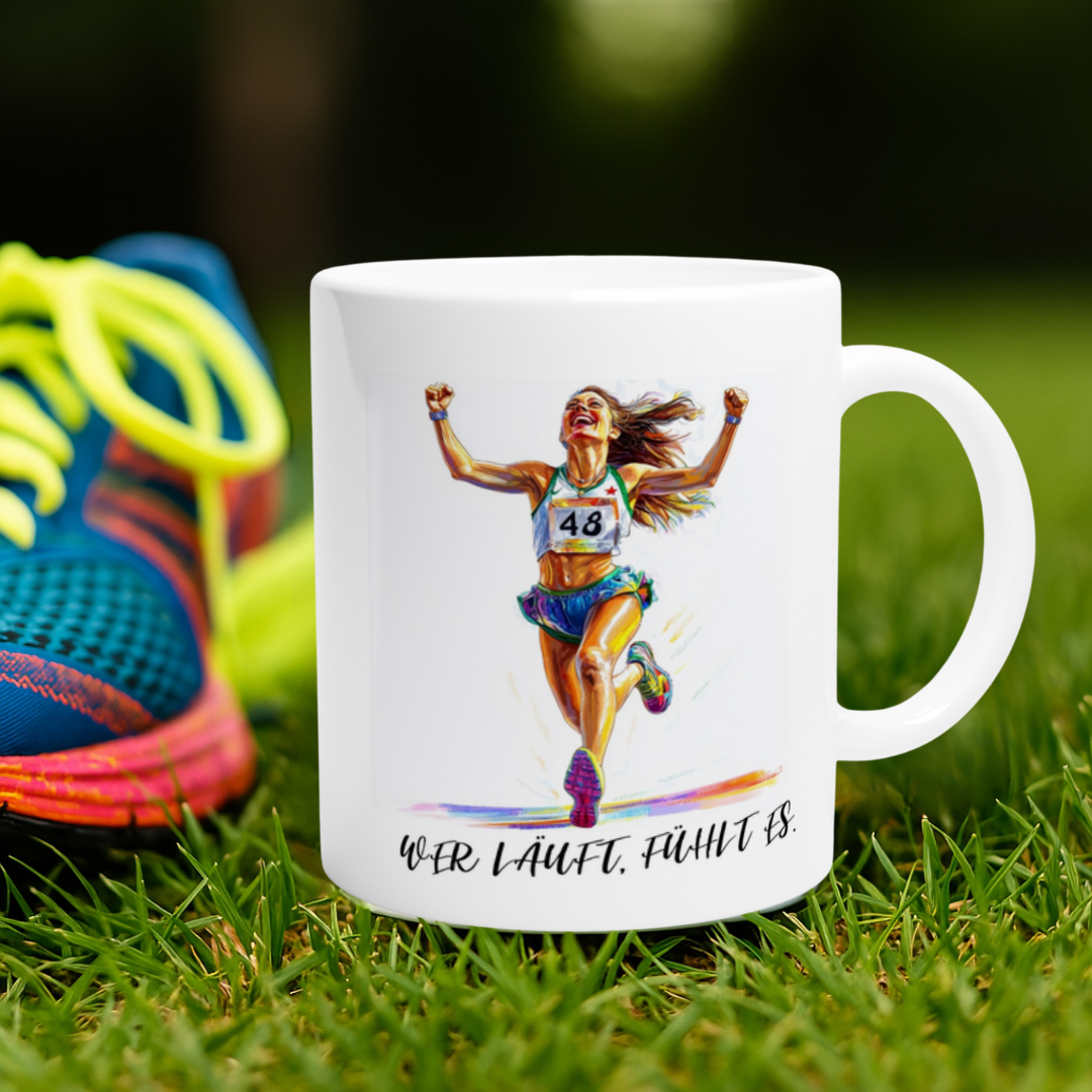 Motivationstasse für Marathon- & Halbmarathon-Finisher mit emotionalem Design