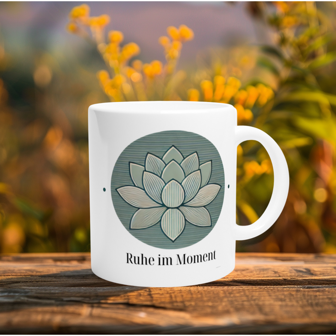 Tasse mit achtsamer Botschaft – stilvoll & bedeutungsvoll zugleich